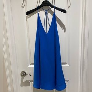 Vivid royal blue mini dress